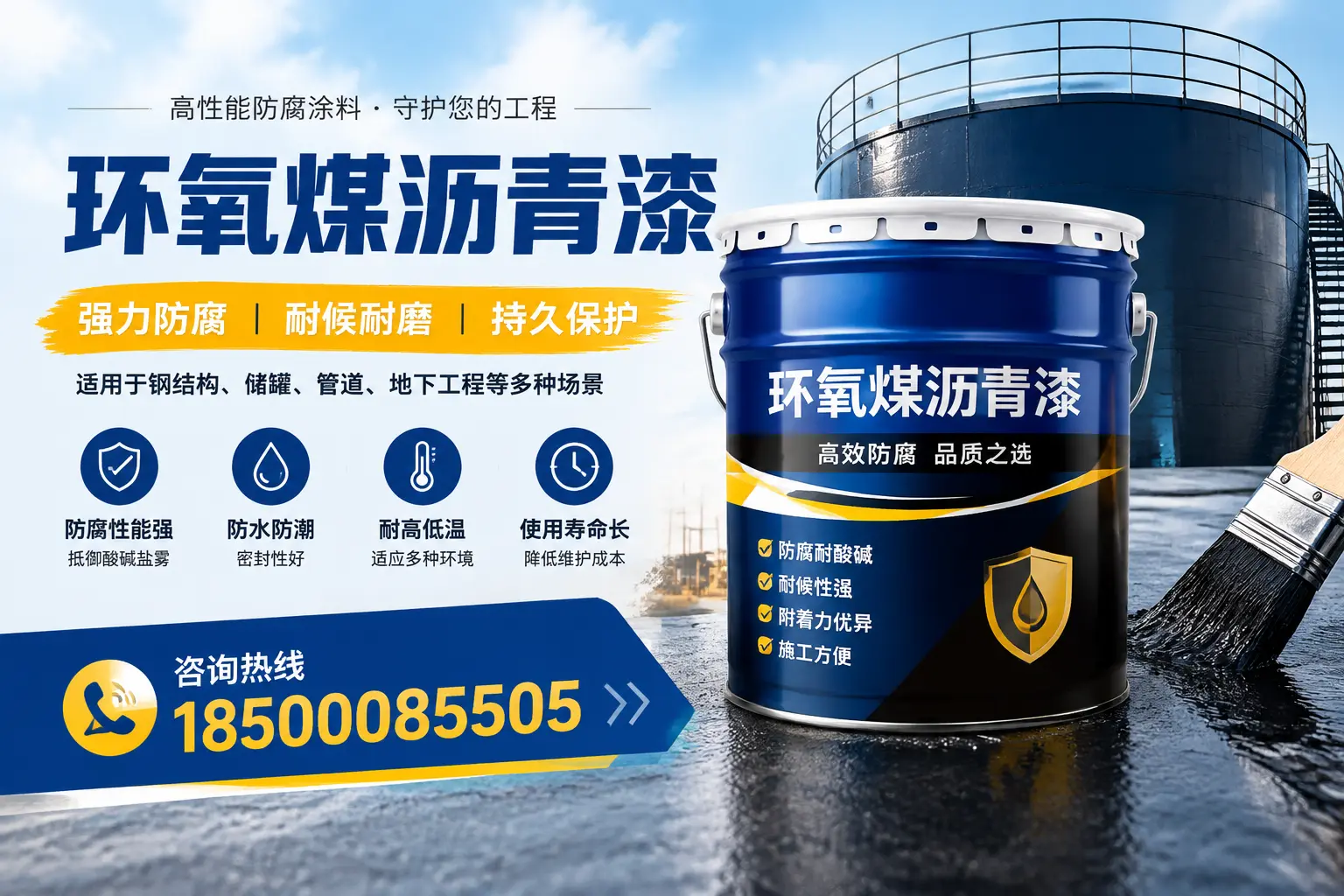 环氧煤沥青漆在工业中的应用，咸宁企业的选择